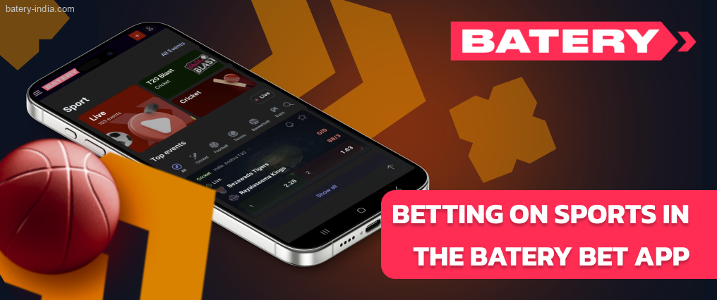The Batery Bet sports betting app gives you access to all the desktop features