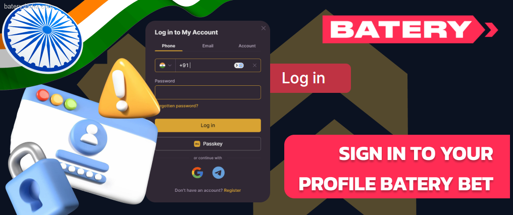 You’ll be auto logged in subsequent to your Batery Bet registration
